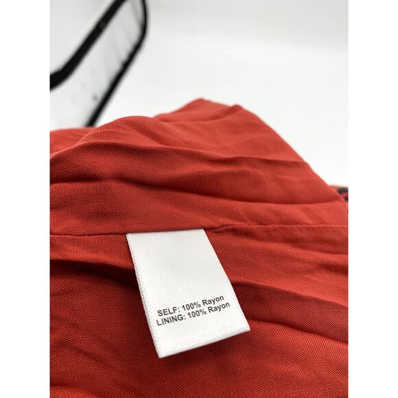 EVEREVE NWT Peyton Jensen Teddi Red Orange Abtract Maxi Dress // XS - Picture 4 of 6